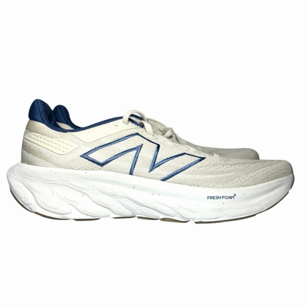 New Balance Fresh Foam 1080v13 Cream Navy Womens Size 11/Men Sz 9.5 W1080U13 NEW